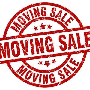 Red Moving Sale Sign